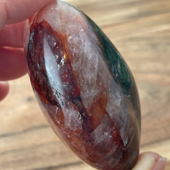 Fire Quartz- Hematoid Quartz- Palm Stone - Picture 10 of 17